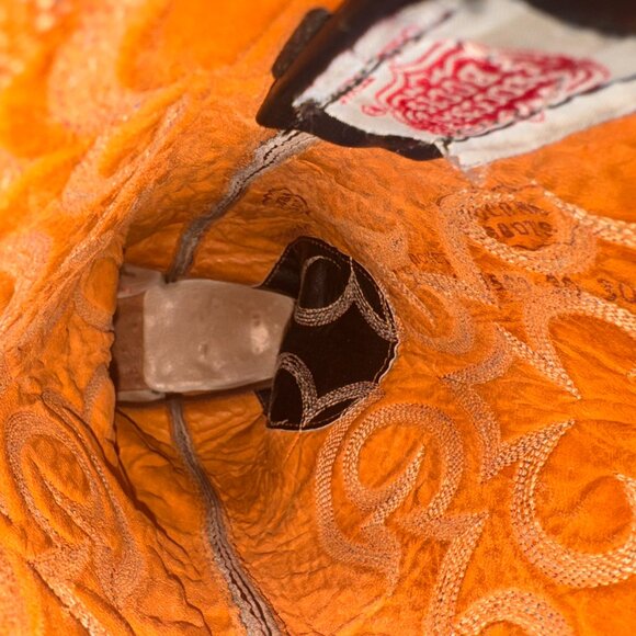 Nocona Black Leather Heeled Boots with Embroidery - Picture 8 of 10